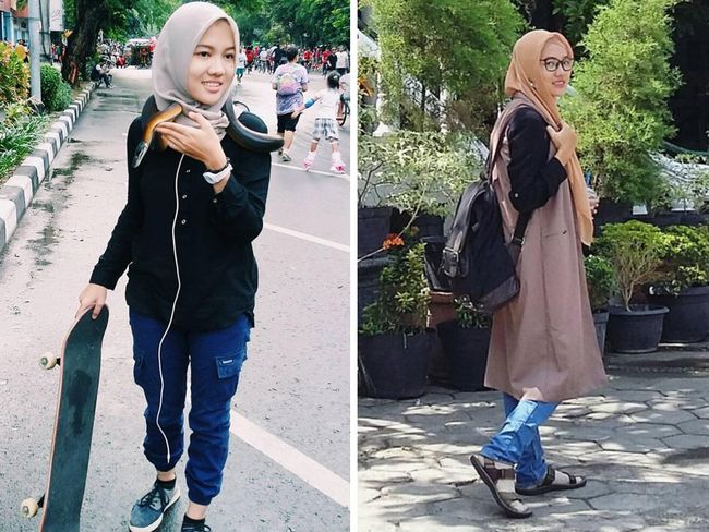 Foto: Gaya Hijab Si Manis Ariska, DJ Berhijab yang Jadi Viral