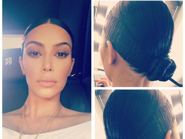Pakai Jepit  Sebagai Headband Gaya Rambut  Kim Kardashian 