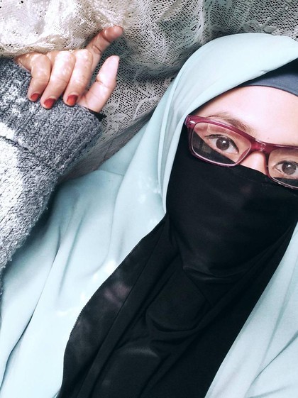 Foto: Gaya Hijab Bercadar Remaja Bogor yang Populer 