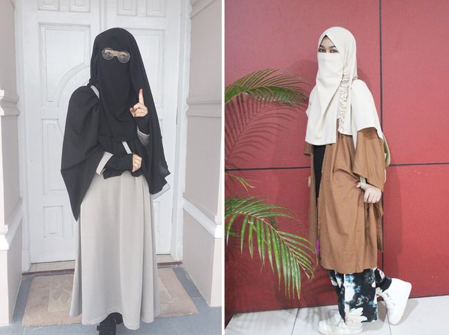 Foto Gaya Stylish Wardah Maulina Hijabers Bercadar 