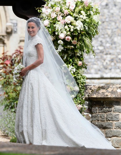Foto: Detail Gaun Pernikahan Indah Milik Pippa Middleton